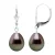 Drop Earrings Tahitian Parels 9-10 mm Pear White Gold