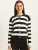Bianco Lucci Gebreid vest  zwart / wit
