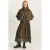 Hoge Taille Midi Rok in Ruitpatroon