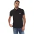 Heren Boss Paule Pro 4 Way Stretch Qucik Drying Golfshirt in Zwart