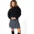 EsQualo Sweater Cable & Fringes Black