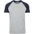 Urban Classics Heren Contrast Raglan T-shirt (Grijs/Navy)