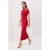 TRENDYOLMİLLA Dames Rood Effen Maxi Mouwloos Bodycon Jurken