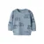 NAME IT BABY rechtvallend sweater met print – blauw
