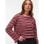 VERO MODA gestreepte top – donkerrood