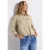 Street One Dames Blouse van linnenmix in Beige