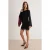 TRENDYOLMİLLA Dames Zwart Effen Kort / Mini Lang Casual Bodycon Jurken