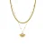 Luxenter collier met wit parelmoer 18K gouden afwerking – Sycu