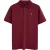 Bordeauxrode polo met korte mouwen en geborduurd Rigby Go-logo