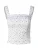 millane Top  sering / wit