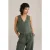 We Fashion Waistcoat Dark Green
