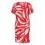 ONLY CARMAKOMA gebloemde mini jurk rood