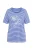 Ulla Popken Shirt  blauw / wit