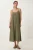 Losse Midi-jurk met U-hals