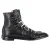 Givenchy enkellaarsjes met studs en gespdetails in zwart leer