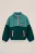 WE Fashion – Meisjes oversized teddy sweater met patch – Oversized – Donkergroen –