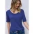 Street One Dames Shirt met omslag in Blauw