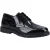 Hush Puppies Verity Leren Damesschoenen Met Lakleren Zwarte Brogues.