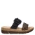 Rieker slippers met sleehak en panterprint zwart