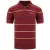 Ben Sherman Gestreept Heren Bourgondisch Polo Shirt