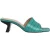 By Far Lily Turquoise Croco Embossed Leather