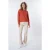 EsQualo Trousers Flared Split Pu Biscuit
