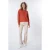 EsQualo Trousers Flared Split Pu Biscuit