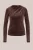 WE Fashion – Dames jersey top met structuur – Bruin –