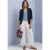 Eenvoudige blazer met structuur