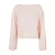 Dames t-shirt met Shorts boothals en lange mouwen van modal Urban Classics