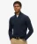 Gebreide Essential Trui met Borduursel en Halve Rits Blauw
