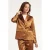 Smashed Lemon Satijnen blazer met reverskraag |