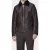 Paul Smith Slim Fit Leather Jacket Taupe