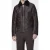Paul Smith Slim Fit Leather Jacket Taupe