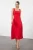 TRENDYOLMİLLA Dames Rood Effen Maxi Mouwloos Gala Skater Jurken