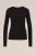 WE Fashion – Dames T-shirt – Zwart – Biologisch katoen –
