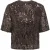 Jacqueline de Yong lola 2/4 sequin top jrs 15382815 rum raisin