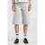 America Today wide leg regular waist denim short – grijs