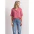 Mousselineblouse met bowlingkraag