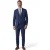 Blauw formeel driedelig pak voor heren, getailleerd, effen – IM4