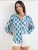 Bigdart Blouse  blauw / wit