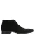 Manfield – Heren – Zwarte suède veterschoenen –