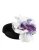 Zwart Groen Zijde Paars Wit Bloem Appliqué Accessoire Haarband