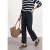 Street One Dames Straight Legs broek met omgeslagen detail in Blauw