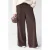Shoeby wide leg broek – bruin/ecru