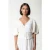 Colourful Rebel Miley Knitted Structure Wrap Top Off White