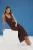 TRENDYOLMİLLA Dames Bruin Stippen Maxi Mouwloos Casual A-lijn Jurken