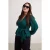 Trendyol Curve Dames Groen Effen Lang, Getailleerd Grote maten Blouses