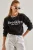 Crewneck Crop Sweatshirt met Motto Print