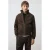 Mango Man suèdelook winterjas met teddy details – middenbruin